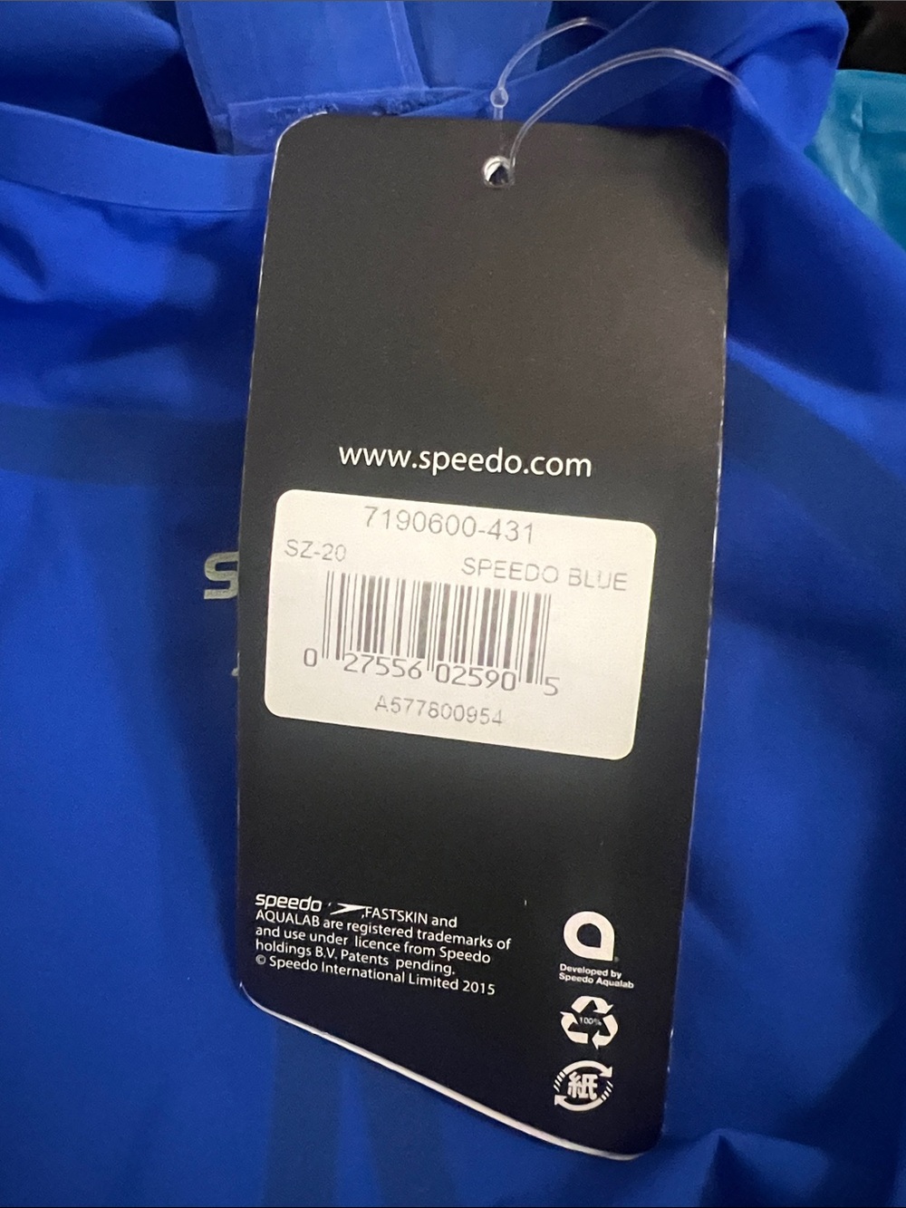 NWT Size 20 Speedo Fastskin LZR Racer x Female Kneeskin - Picture 2 of 5